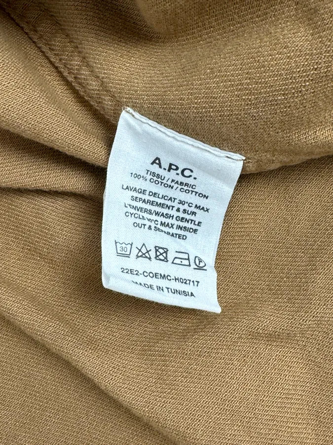 A.P.C. Camel Cotton Shirt Jacket Cargo Pockets aMVQAsQ 9