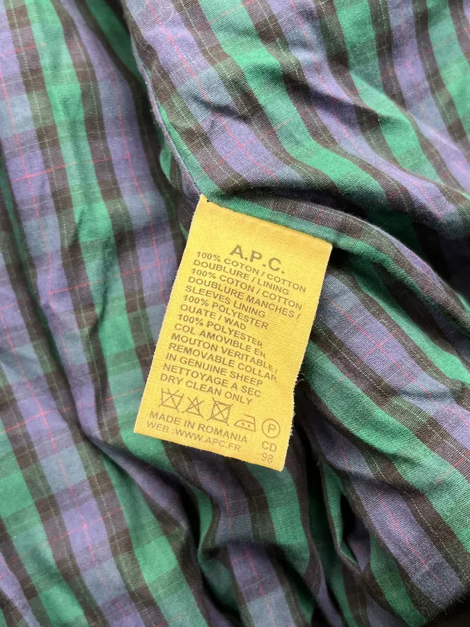 A.P.C. Brown Removable Fur Collar Light Jacket PmOLGXf 9