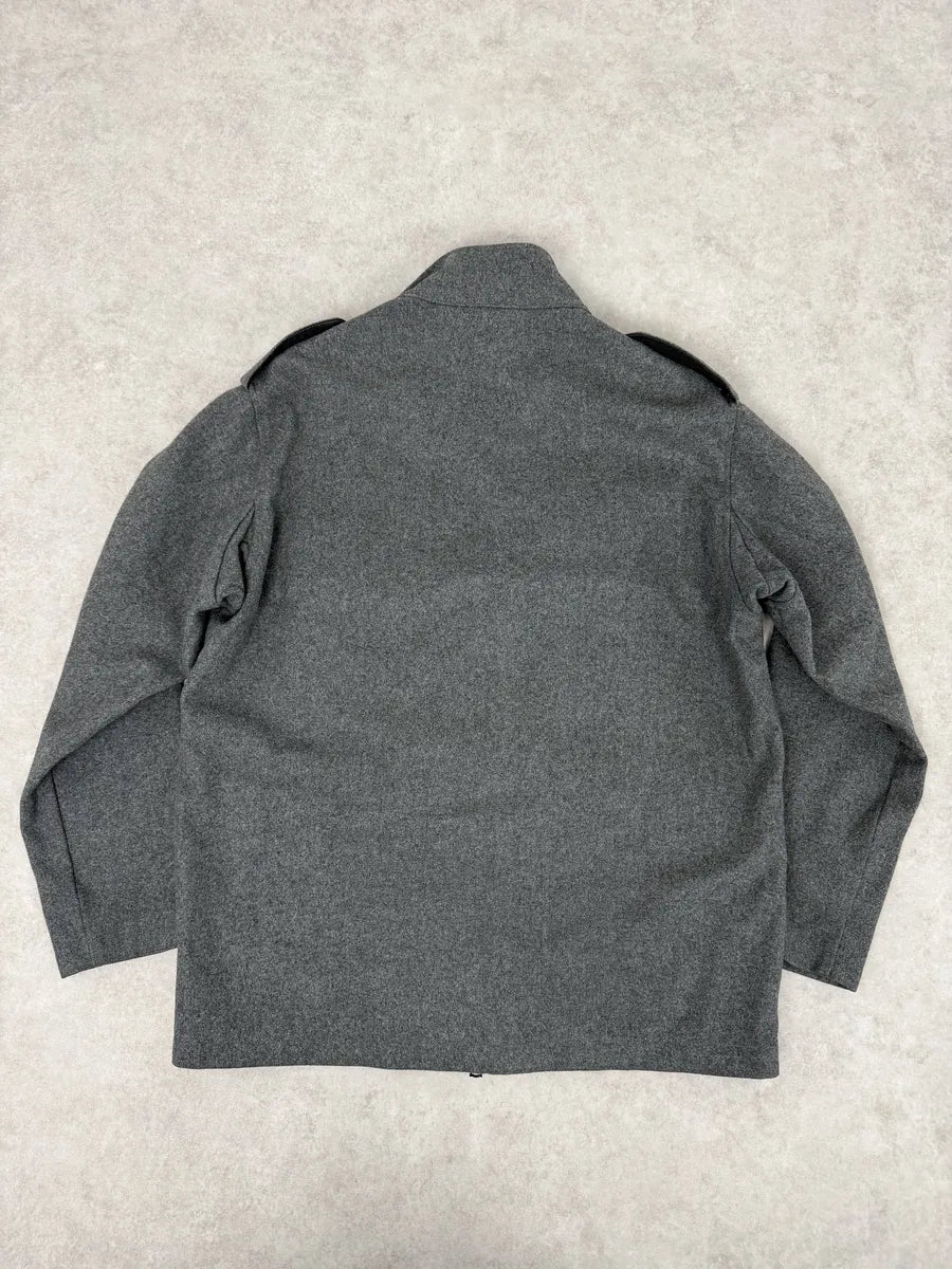 A.P.C. Imperial Grey Wool Parka Jacket uIWjpcc 3
