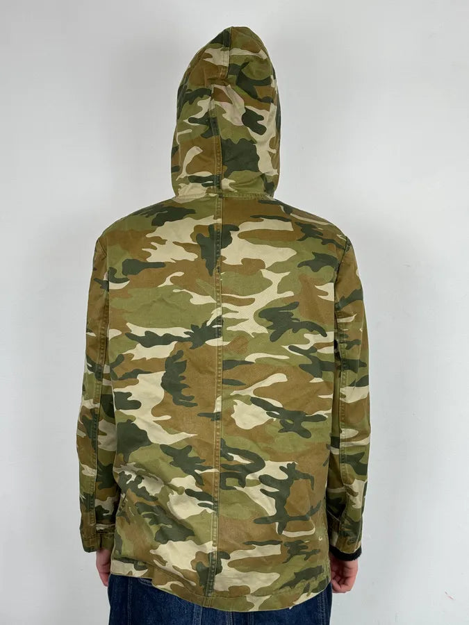 A.P.C. Khaki Camo Hooded Jacket Multi-Pocket Jacket ImTTsKN 2