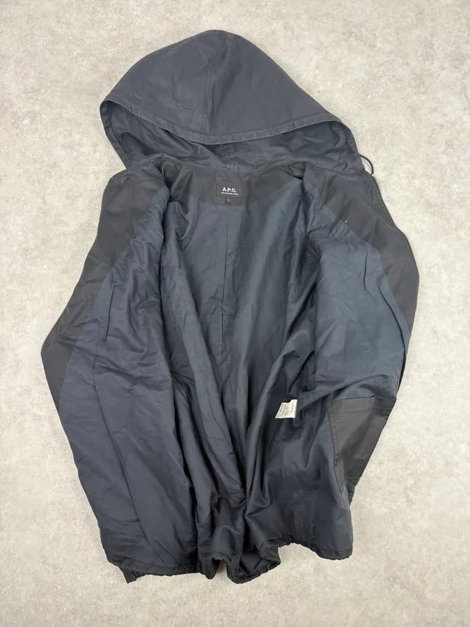 A.P.C. Minimalist Black Windbreaker Jacket wmxrurt 6
