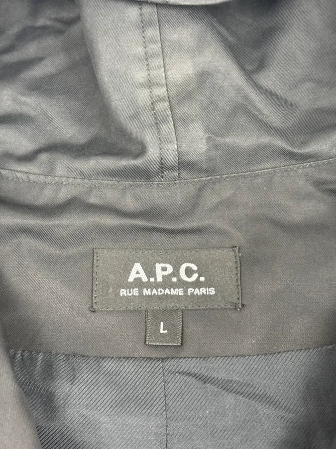 A.P.C. Minimalist Black Windbreaker Jacket wmxrurt 7