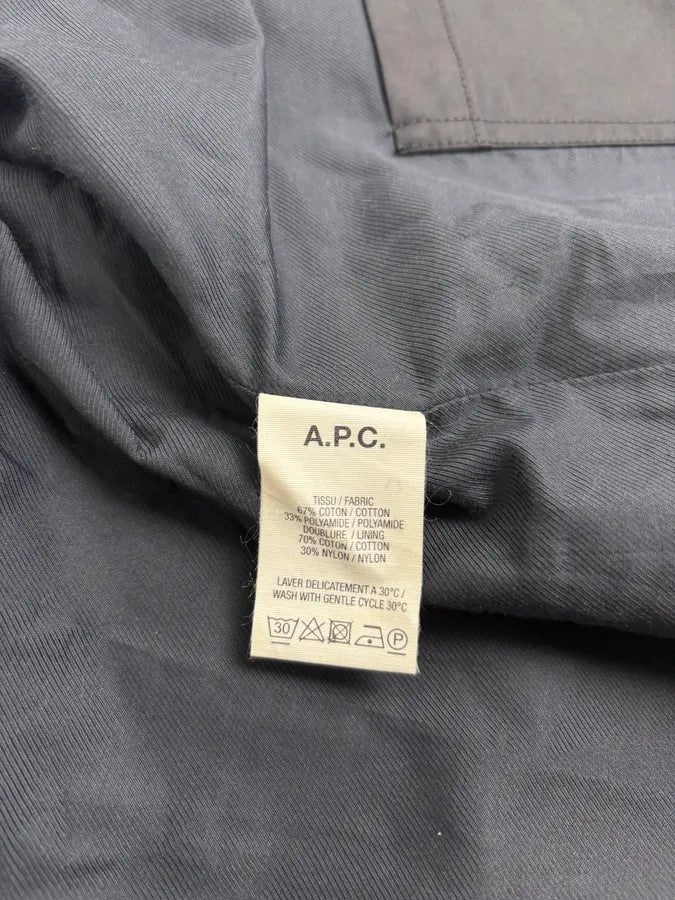 A.P.C. Minimalist Black Windbreaker Jacket wmxrurt 8
