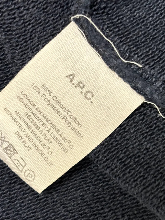 A.P.C. Navy Minimalist Zip-Up Hoodie rXpAczo 8