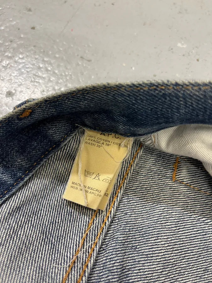 A.P.C. New Standard Faded Navy Denim Jeans WLZIWlC 10
