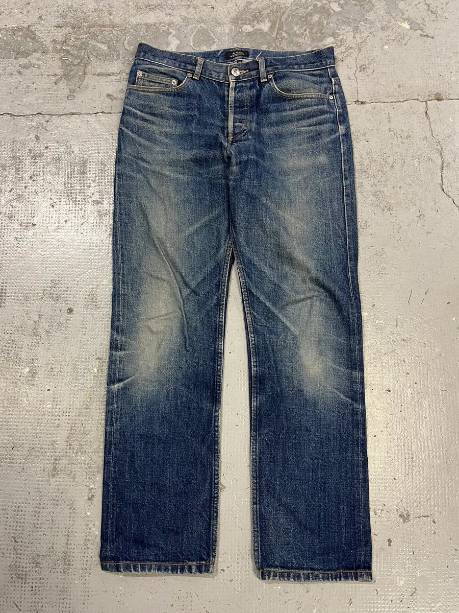 A.P.C. New Standard Faded Navy Denim Jeans WLZIWlC 4
