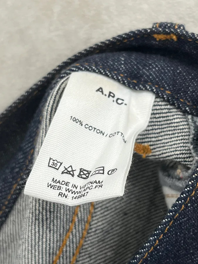 A.P.C. Petit Standard Navy Brut Denim Jeans OaaQFio 9