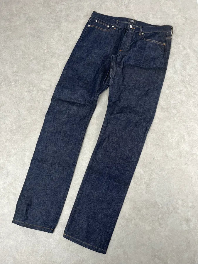 A.P.C. Petit Standard Navy Brut Denim Jeans OaaQFio 4