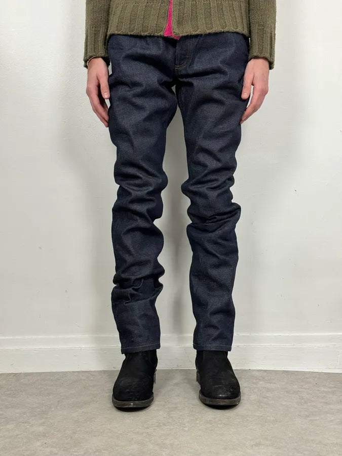 A.P.C. Petit Standard Navy Brut Denim Jeans OaaQFio 1
