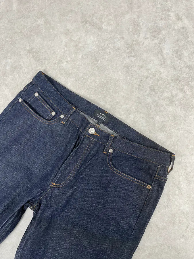 A.P.C. Petit Standard Navy Brut Denim Jeans OaaQFio 5