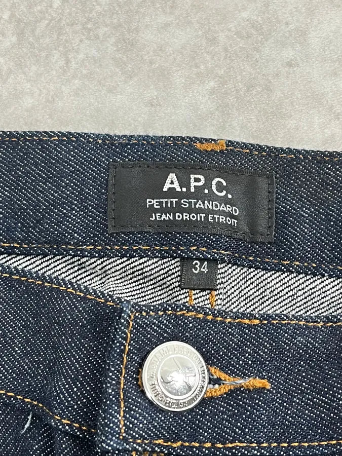 A.P.C. Petit Standard Navy Brut Denim Jeans OaaQFio 8
