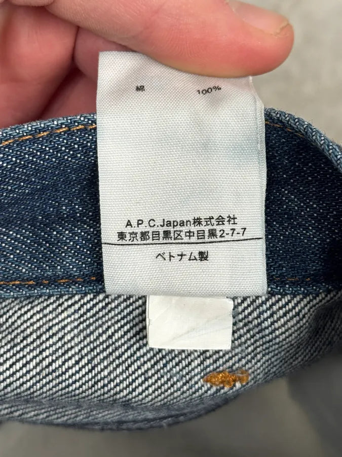 A.P.C. Petit Standart Navy Selvedge Blue Rebel Denim Jeans xNmMhaY 12