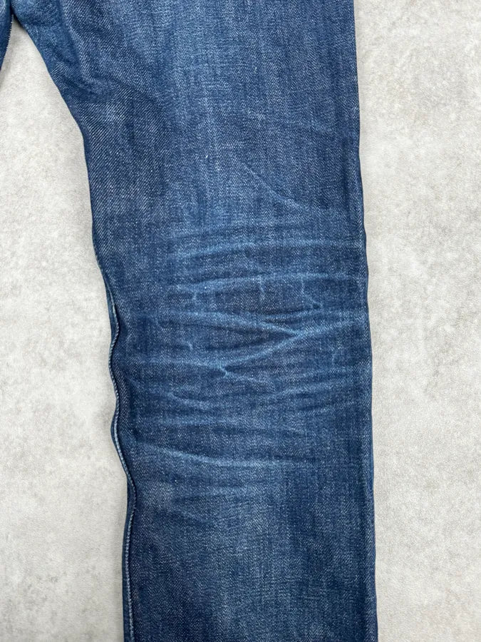 A.P.C. Petit Standart Navy Selvedge Blue Rebel Denim Jeans xNmMhaY 8