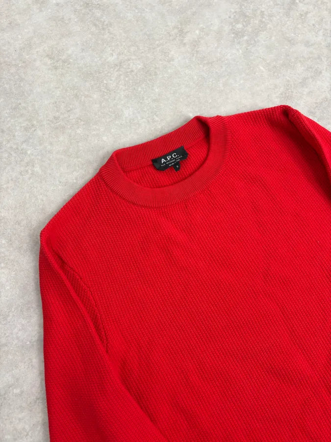 A.P.C. Red Classy Sweater egXWFhZ 4