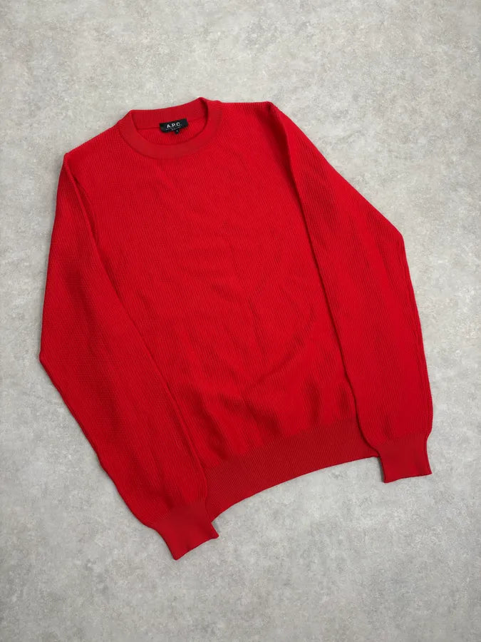 A.P.C. Red Classy Sweater egXWFhZ 3