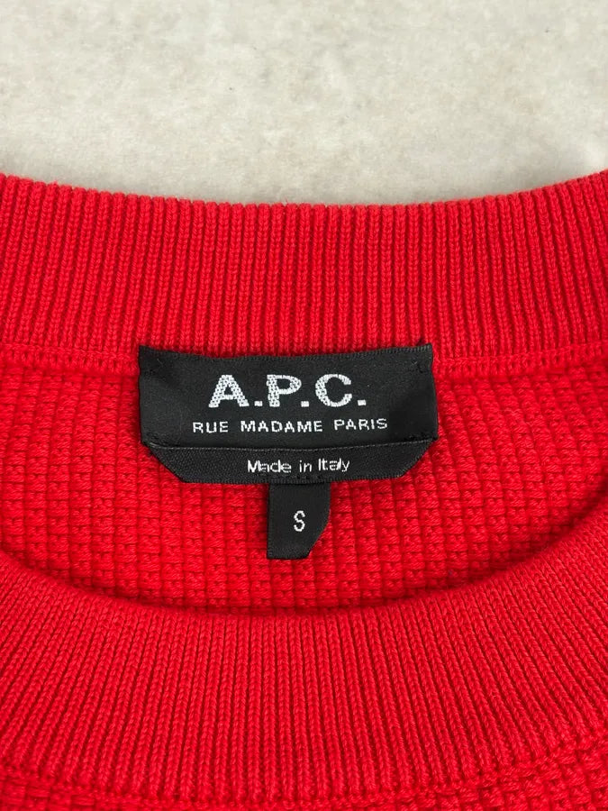 A.P.C. Red Classy Sweater egXWFhZ 8