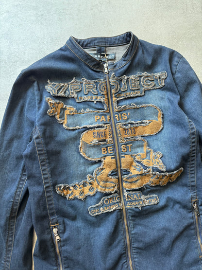 Y/Project Blue Best Fitted Distressed Denim Jackets (S) - 7