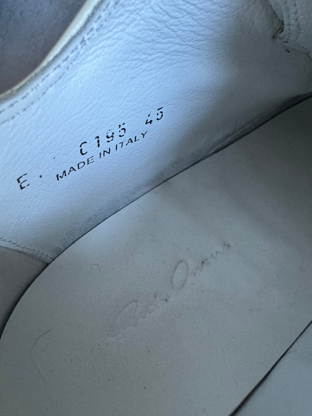 AW2021 Rick Owens Creamy Gethsemane Low-Top Leather Shoes (44,5) - 5