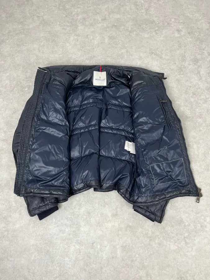 2000s Moncler Navy Biker Classy Puffer Jacket RiHOmCn 7