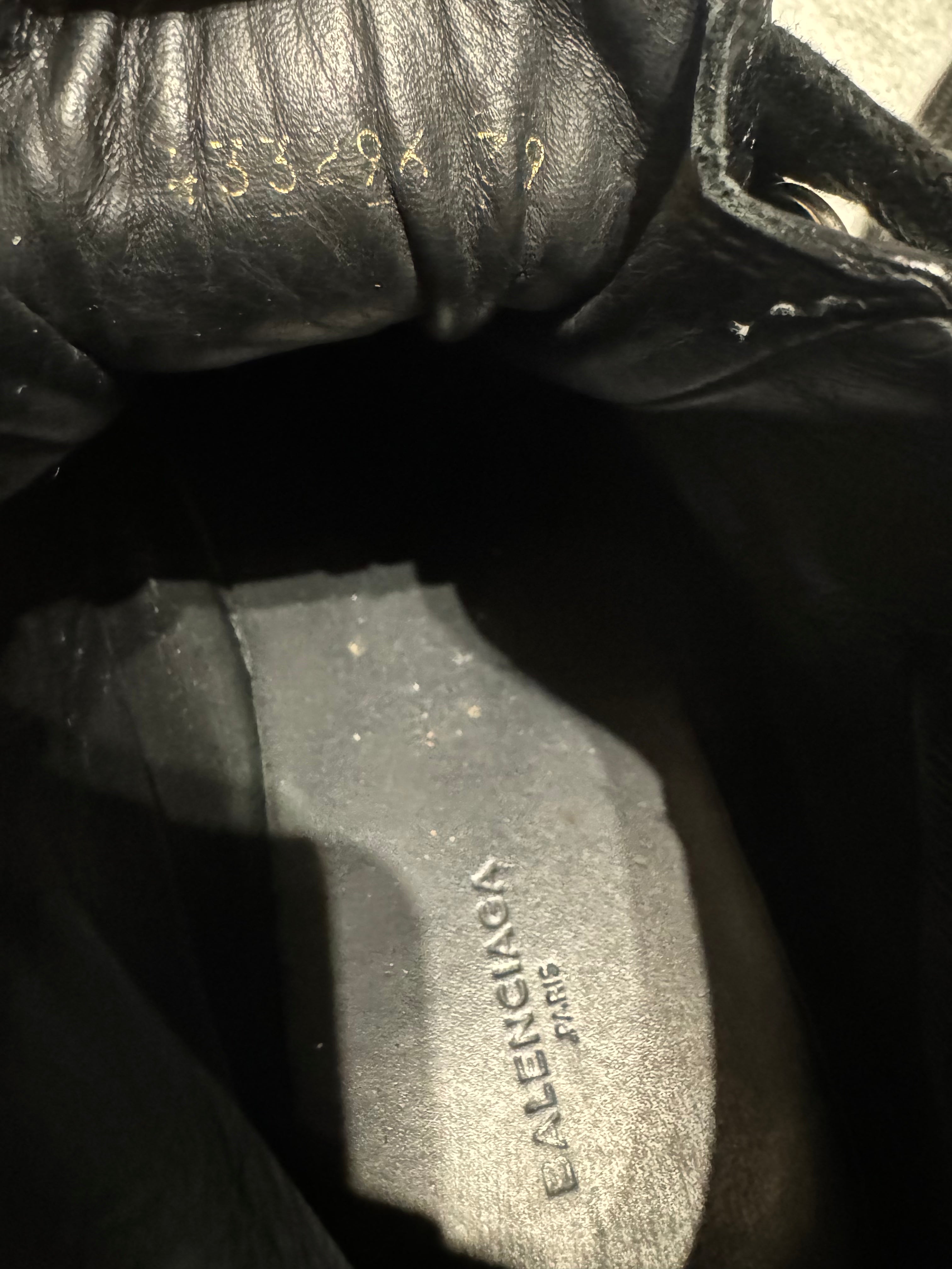 Balenciaga Arena Black High Top Leather (40) - 7