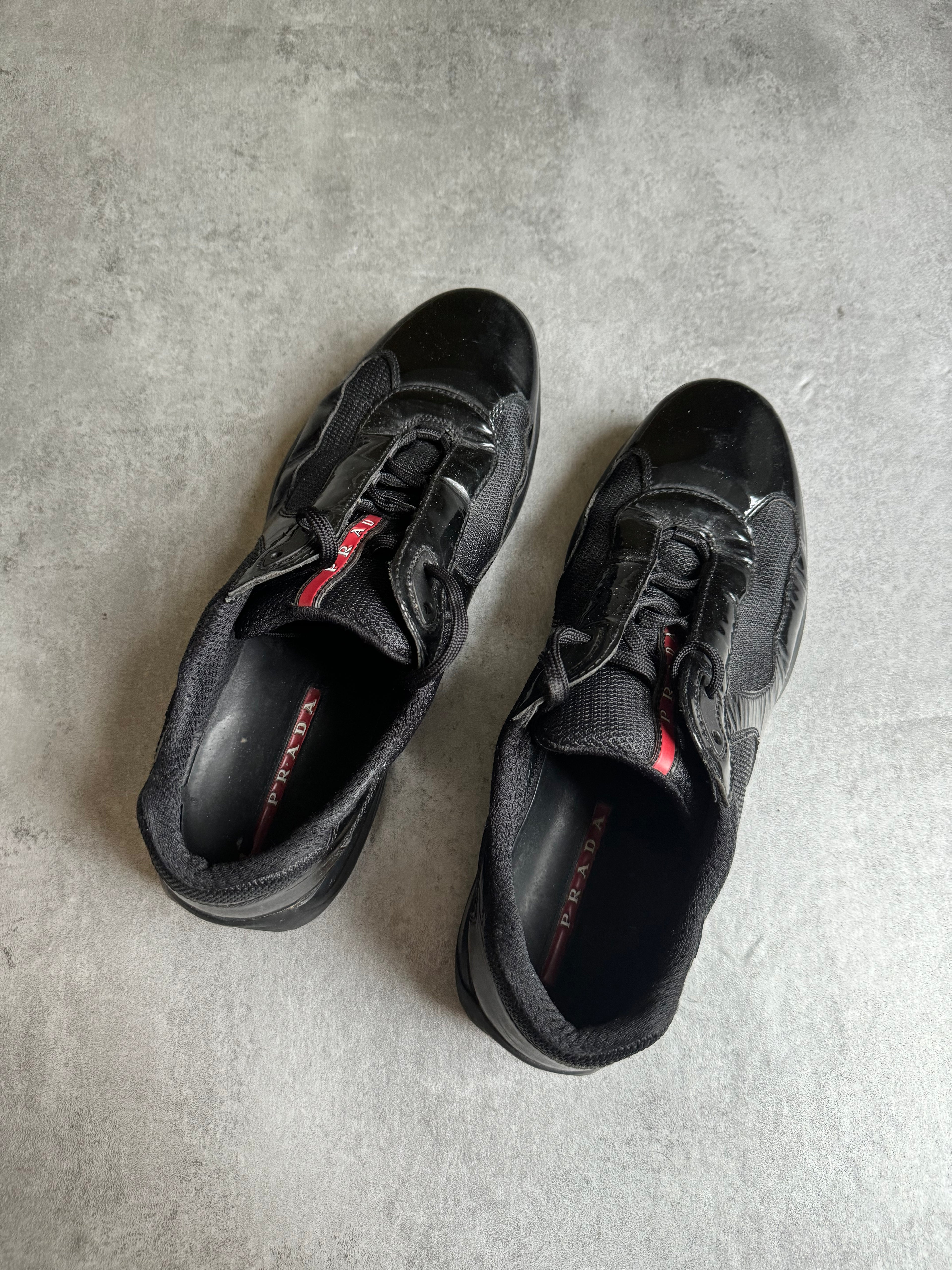 Prada America's Cup Black Satin Leather (44,5) - 9