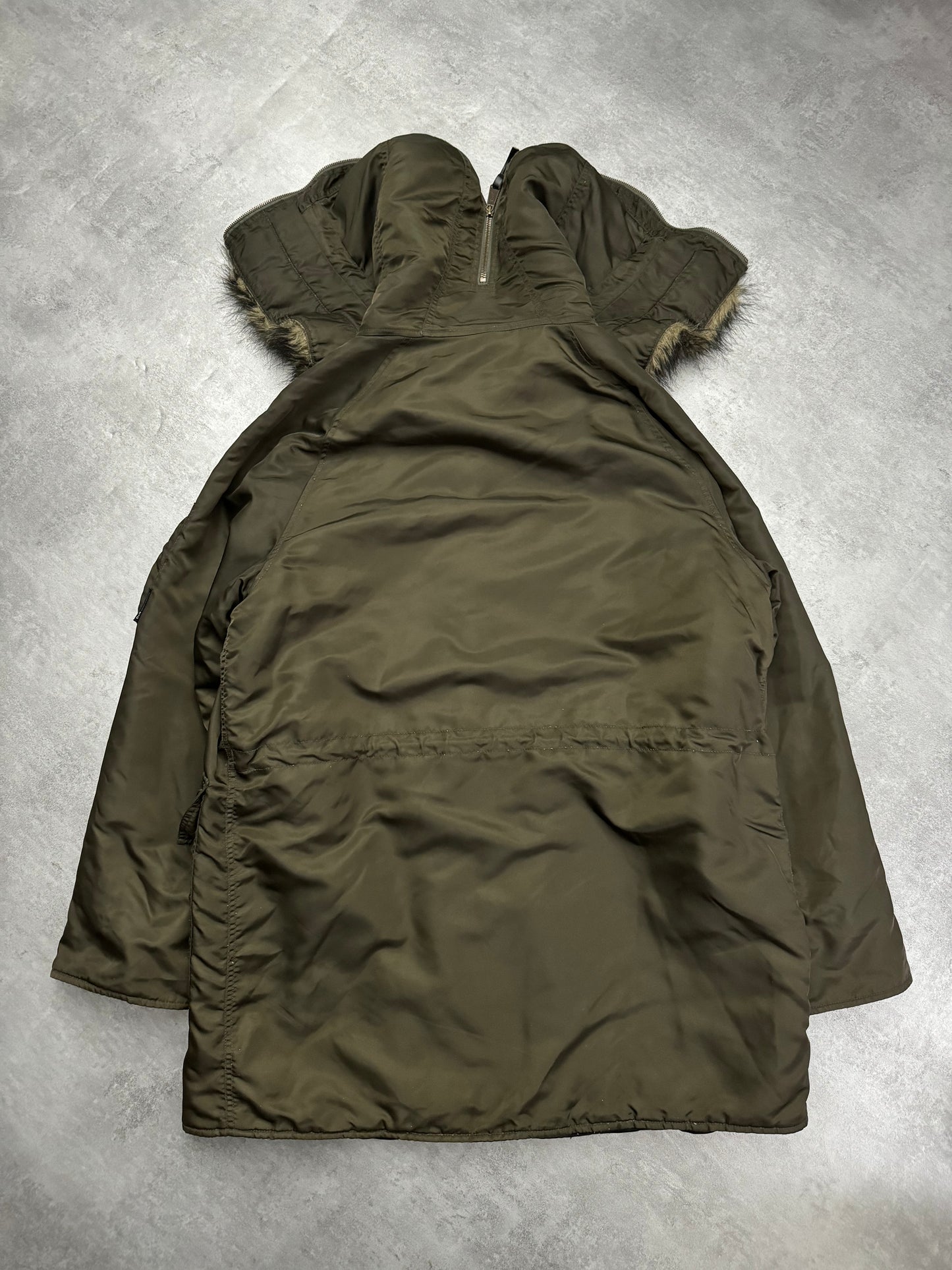 AW2003 Dolce & Gabbana Olive Astro Military Coat (L) - 2