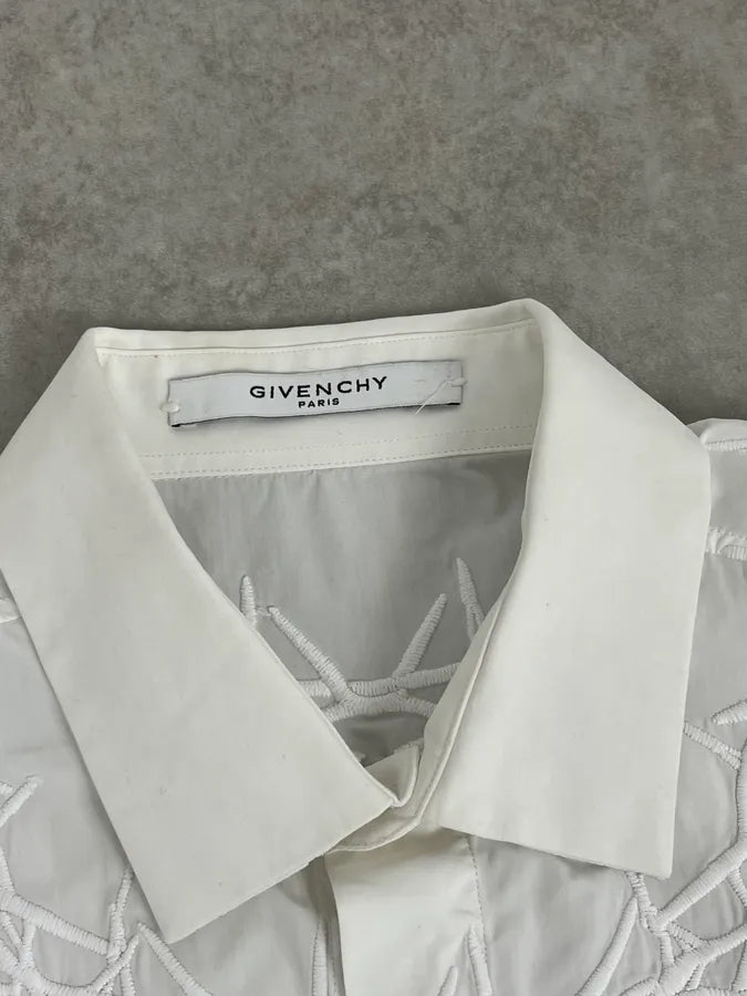 SS2015 Givenchy White Wooden Crown Shirt by Riccardo Tisci nIikiwS 6