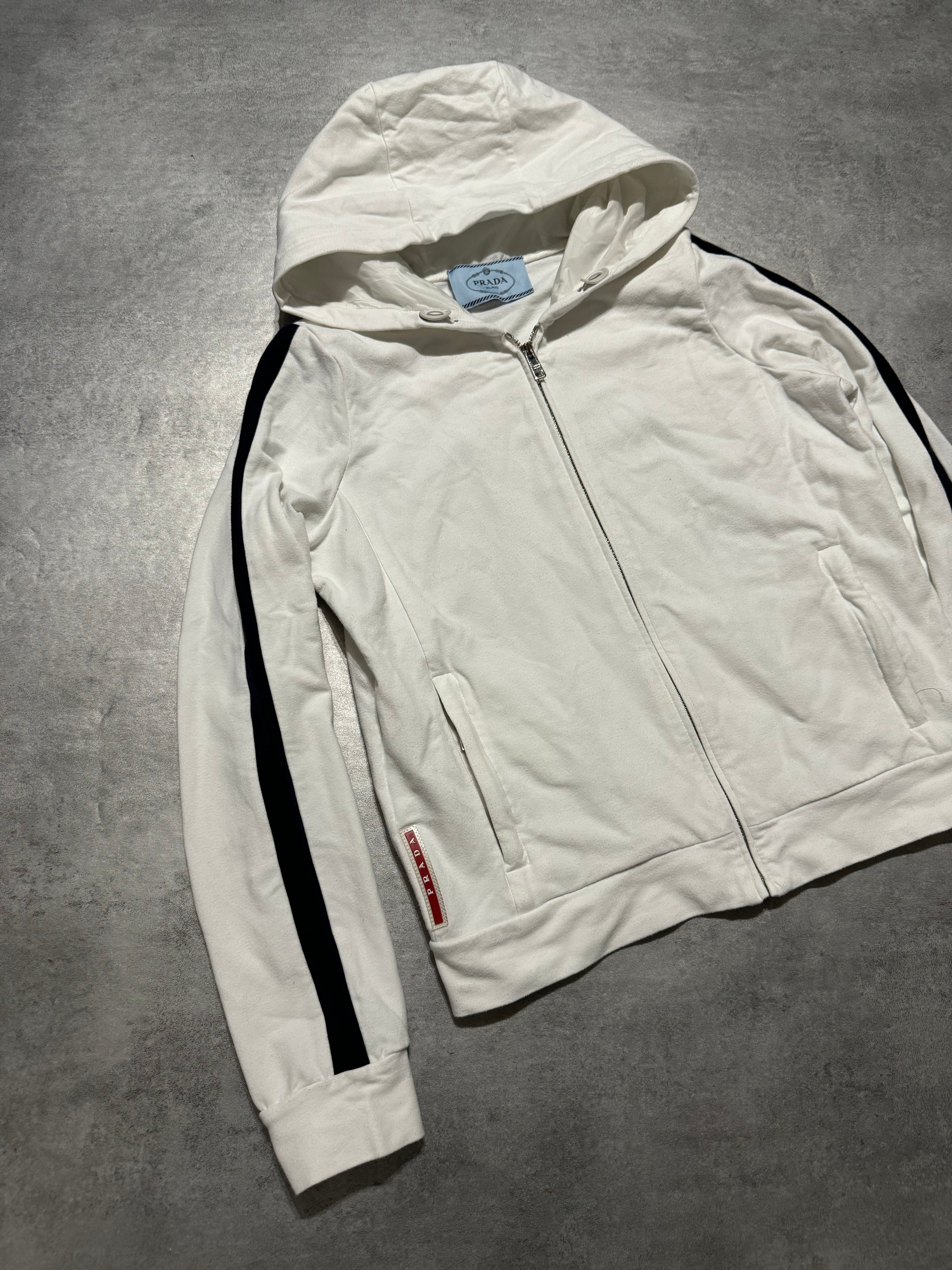 SS2017 Prada White & Navy Minimalist Sweatshirt (XS/S) - 7