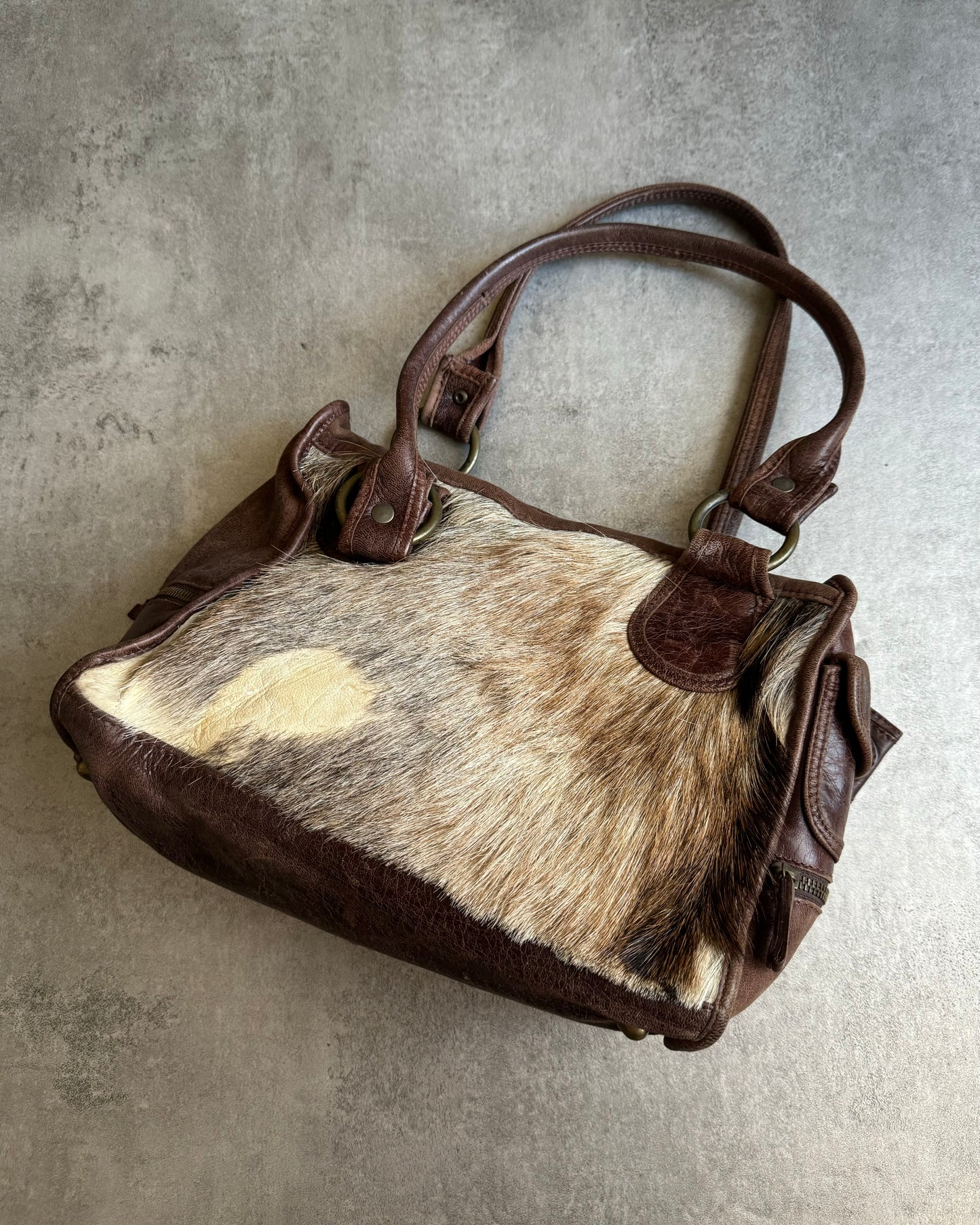 AW2006 Dolce & Gabbana Pony Hair Leather Bag (OS) - 4