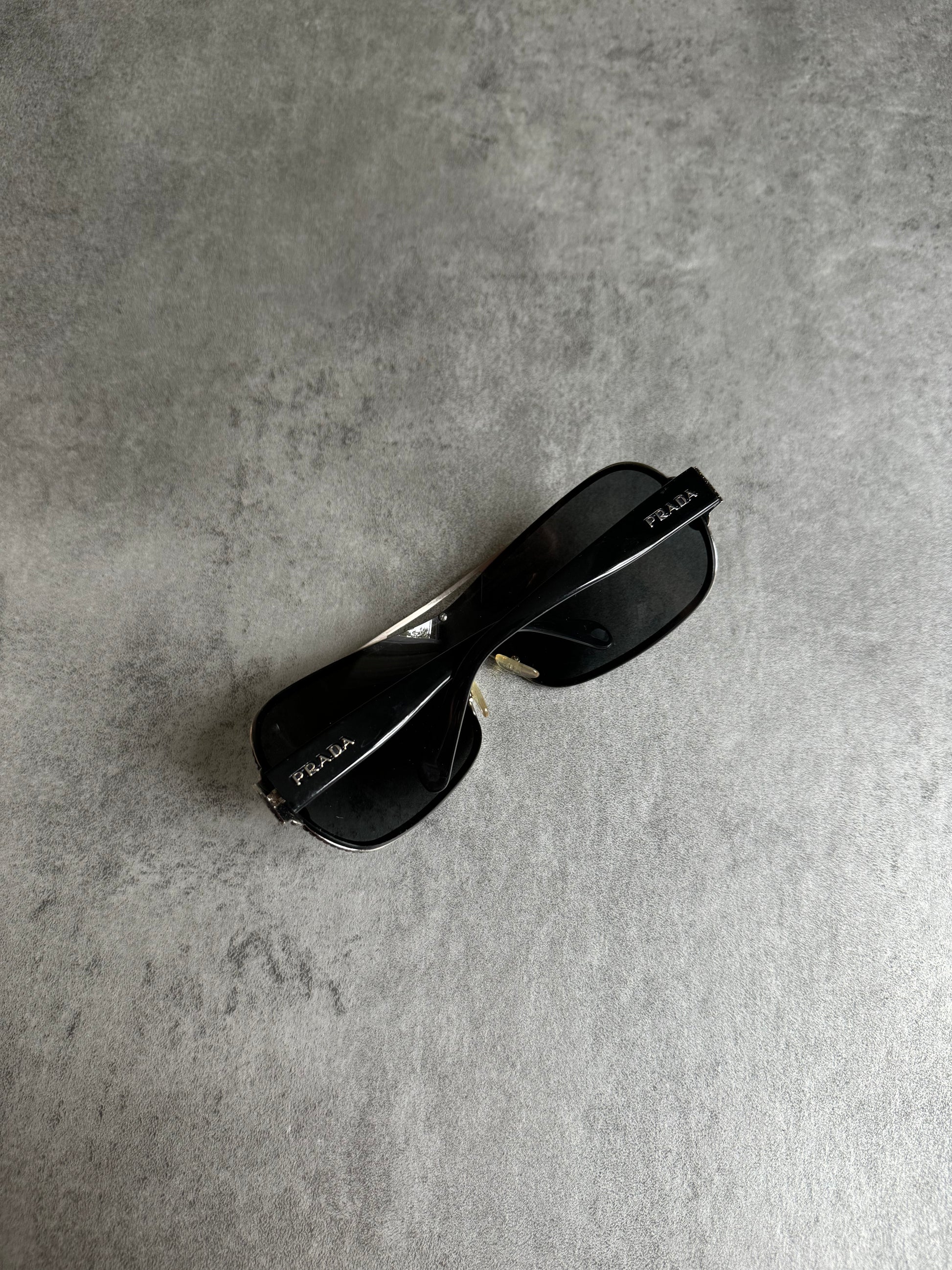 2000s Prada Archive Italian Metallic Sunglasses (OS) - 8