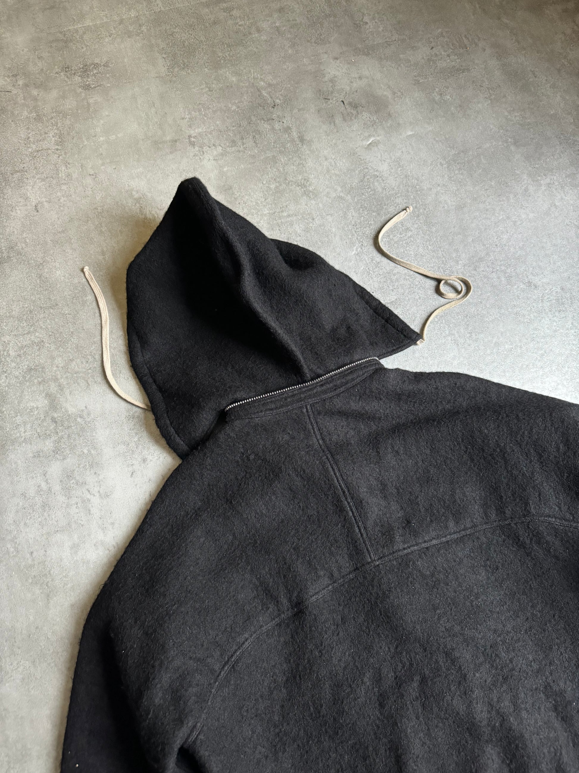 AW2018 Rick Owens Sisyphus Boiled Wool Parka Jacket  (M) - 5