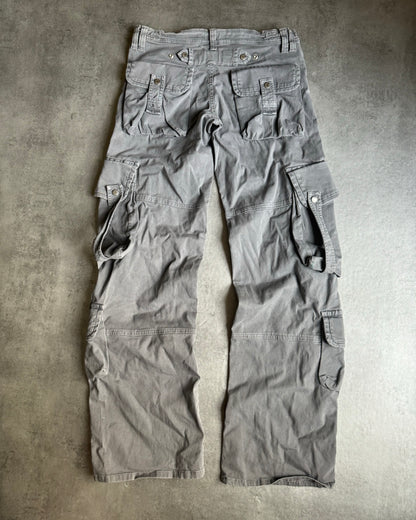 SS2004 Dolce & Gabbana Multi Pockets Cargo Grey Pants (M) - 2