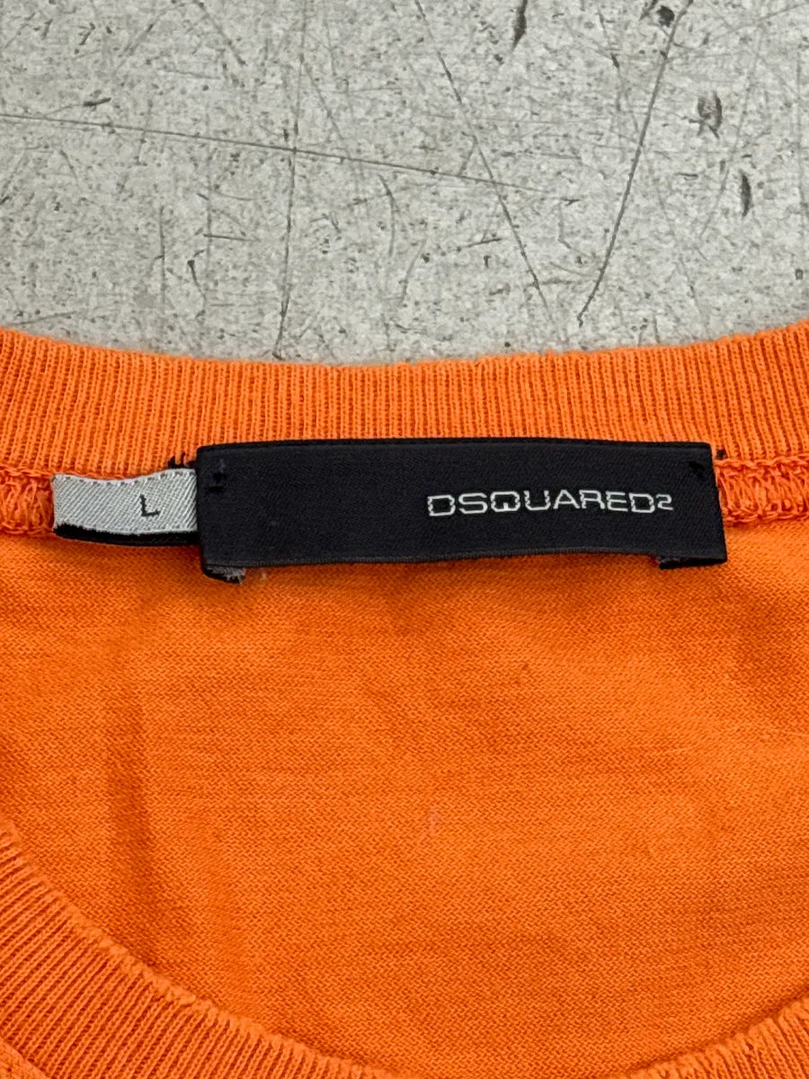 FW2005 Dsquared2 Orange Propaganda Longsleeves T-Shirt aFTpmJBN 8