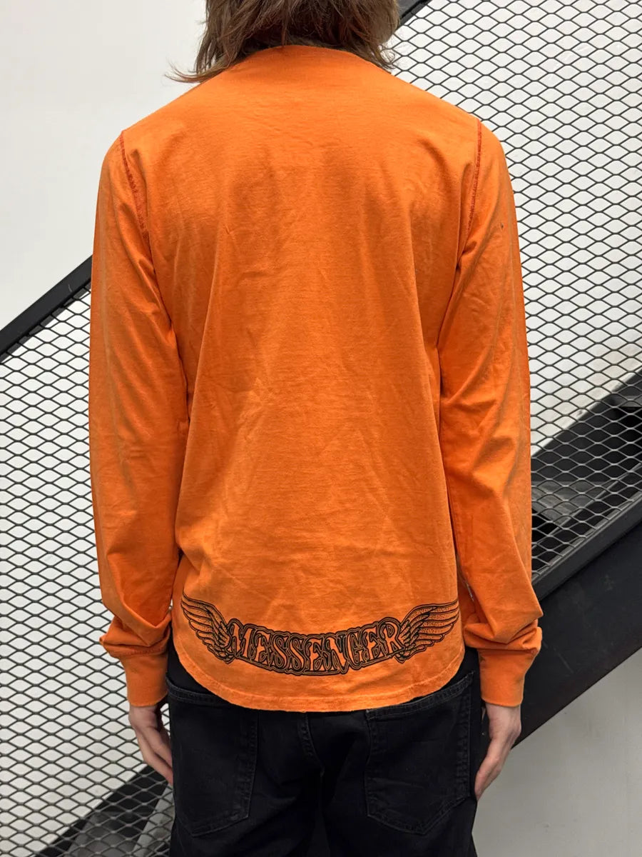 FW2005 Dsquared2 Orange Propaganda Longsleeves T-Shirt aFTpmJBN 2
