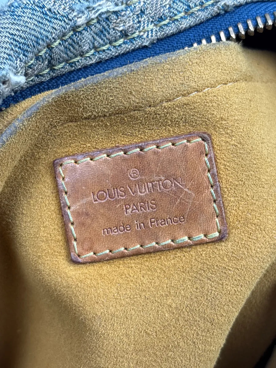SS2005 Louis Vuitton Blue Denim Monogram Multi-Pocket Shoulder Bag by Marc Jacobs aGYvFBzO 19