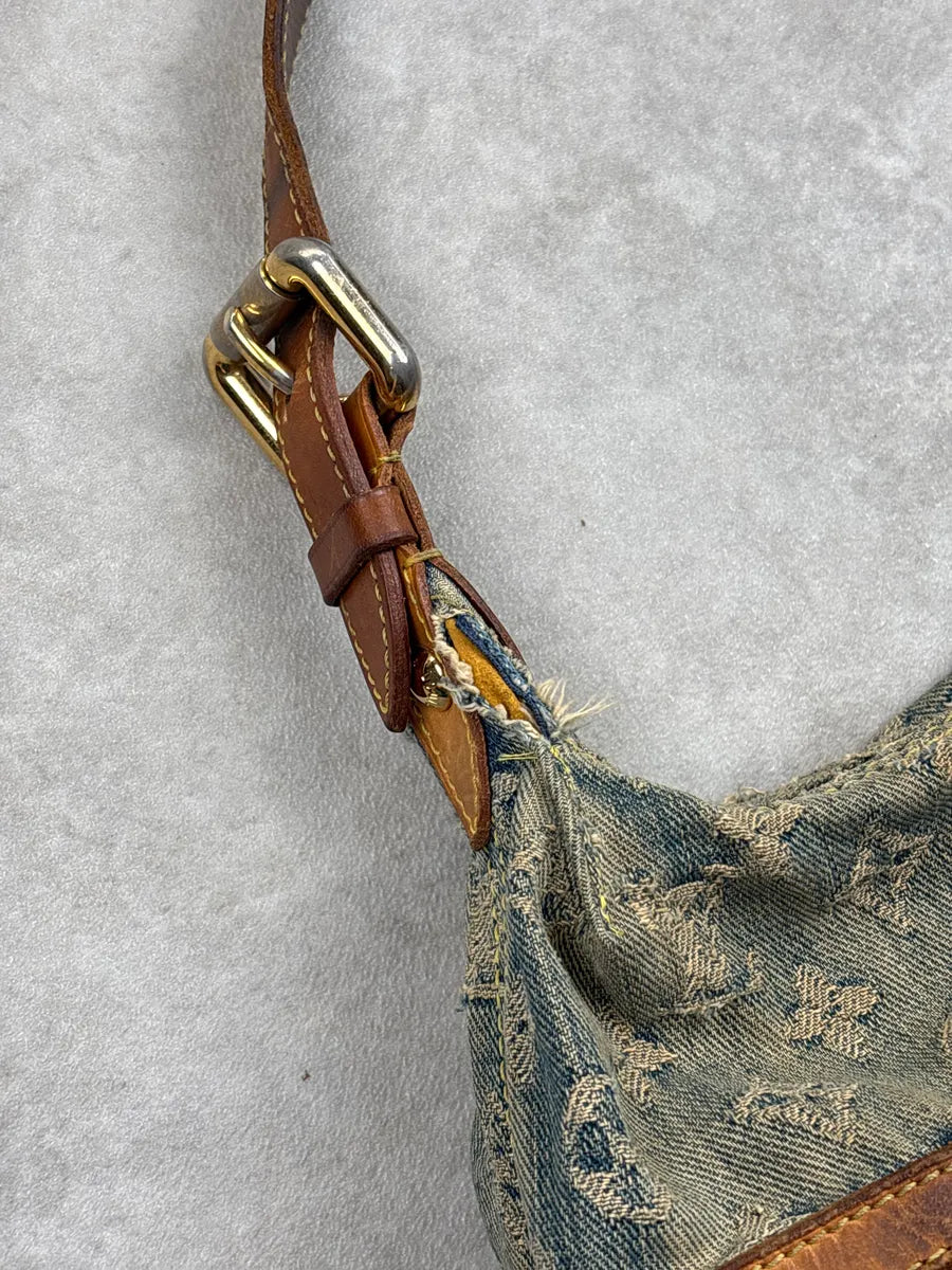 SS2005 Louis Vuitton Blue Denim Monogram Multi-Pocket Shoulder Bag by Marc Jacobs aGYvFBzO 15
