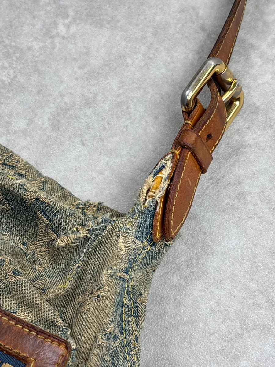 SS2005 Louis Vuitton Blue Denim Monogram Multi-Pocket Shoulder Bag by Marc Jacobs aGYvFBzO 16