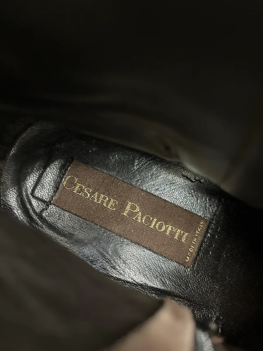 Cesare Paciotti Black Pony Hair Boots aHFCMbJG 9