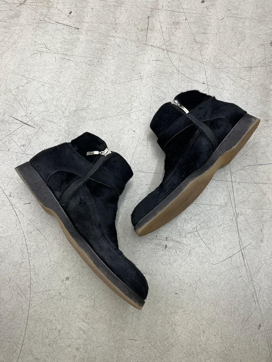 Cesare Paciotti Black Pony Hair Boots aHFCMbJG 2
