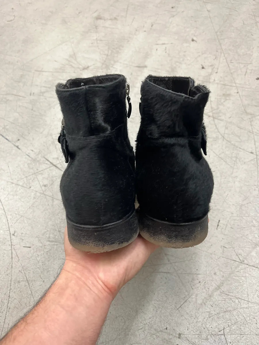 Cesare Paciotti Black Pony Hair Boots aHFCMbJG 6