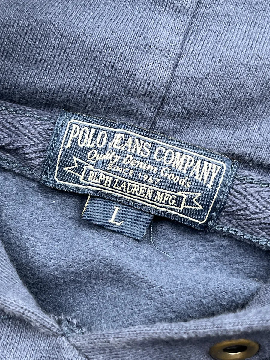 2010s Ralph Lauren Polo Navy American Flag Hoodie aHnKWMRP 9