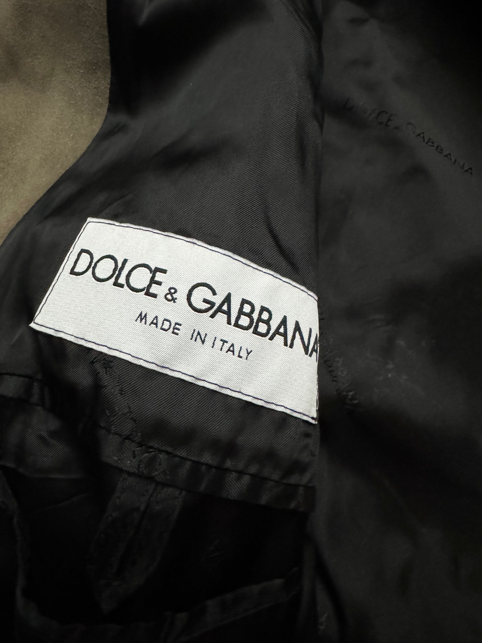 2000s Dolce & Gabbana Cross Suede Hybrid Architectural Jacket (M) - 8