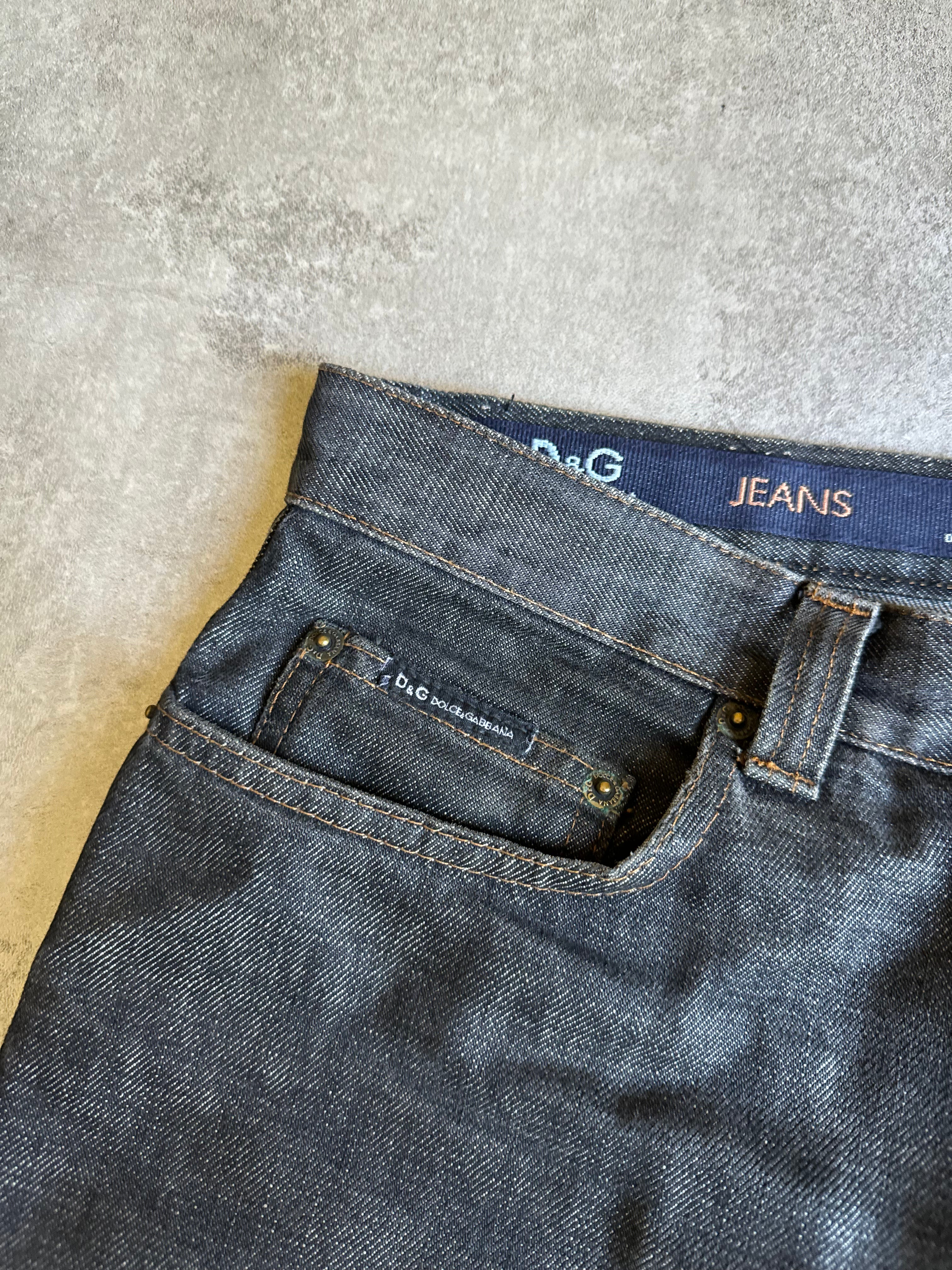 AW2003 Dolce & Gabbana Grey Straight Relaxed Denim Jeans (XL) - 9