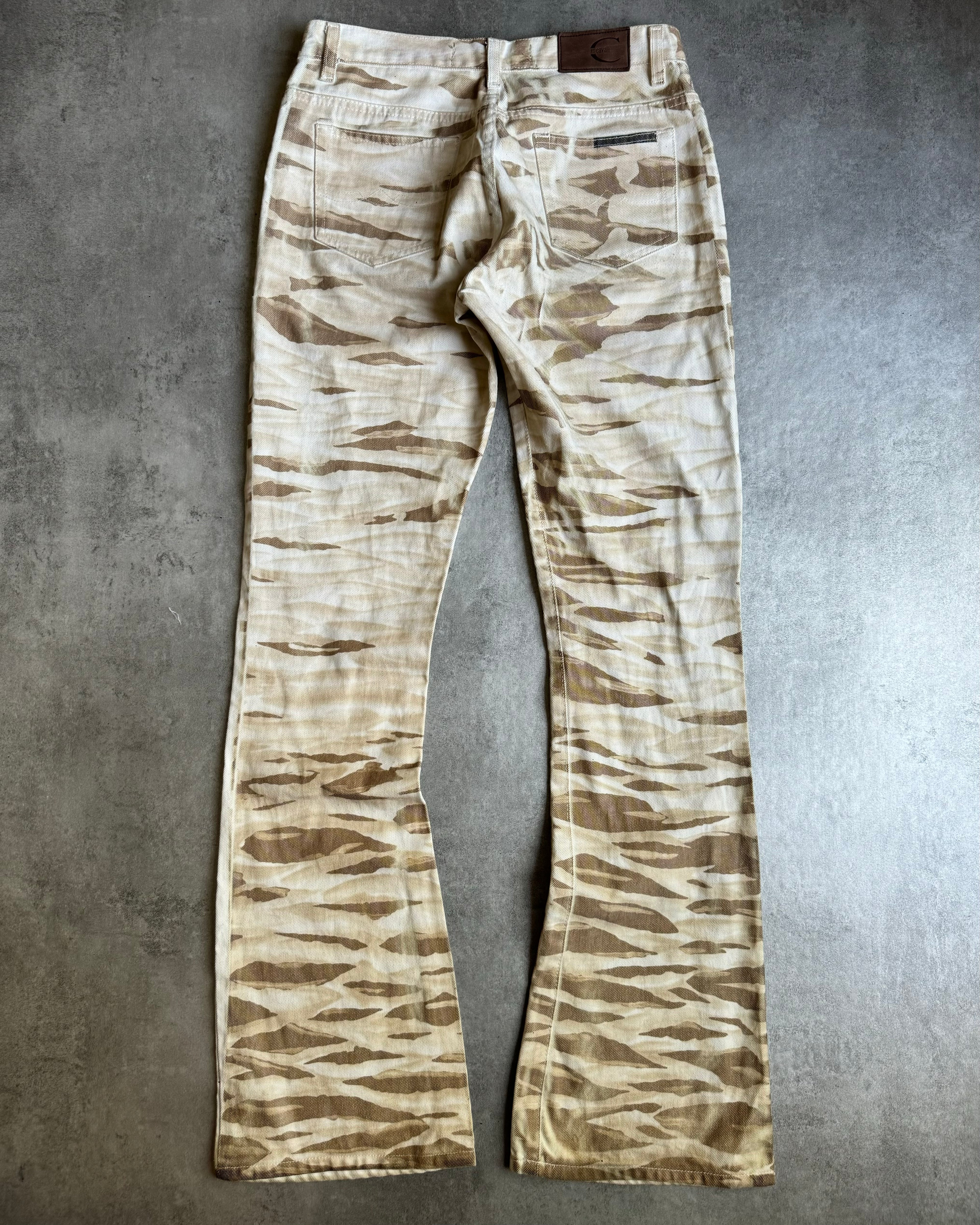 2000s Cavalli Military Safari Zebra Pants (S) - 2