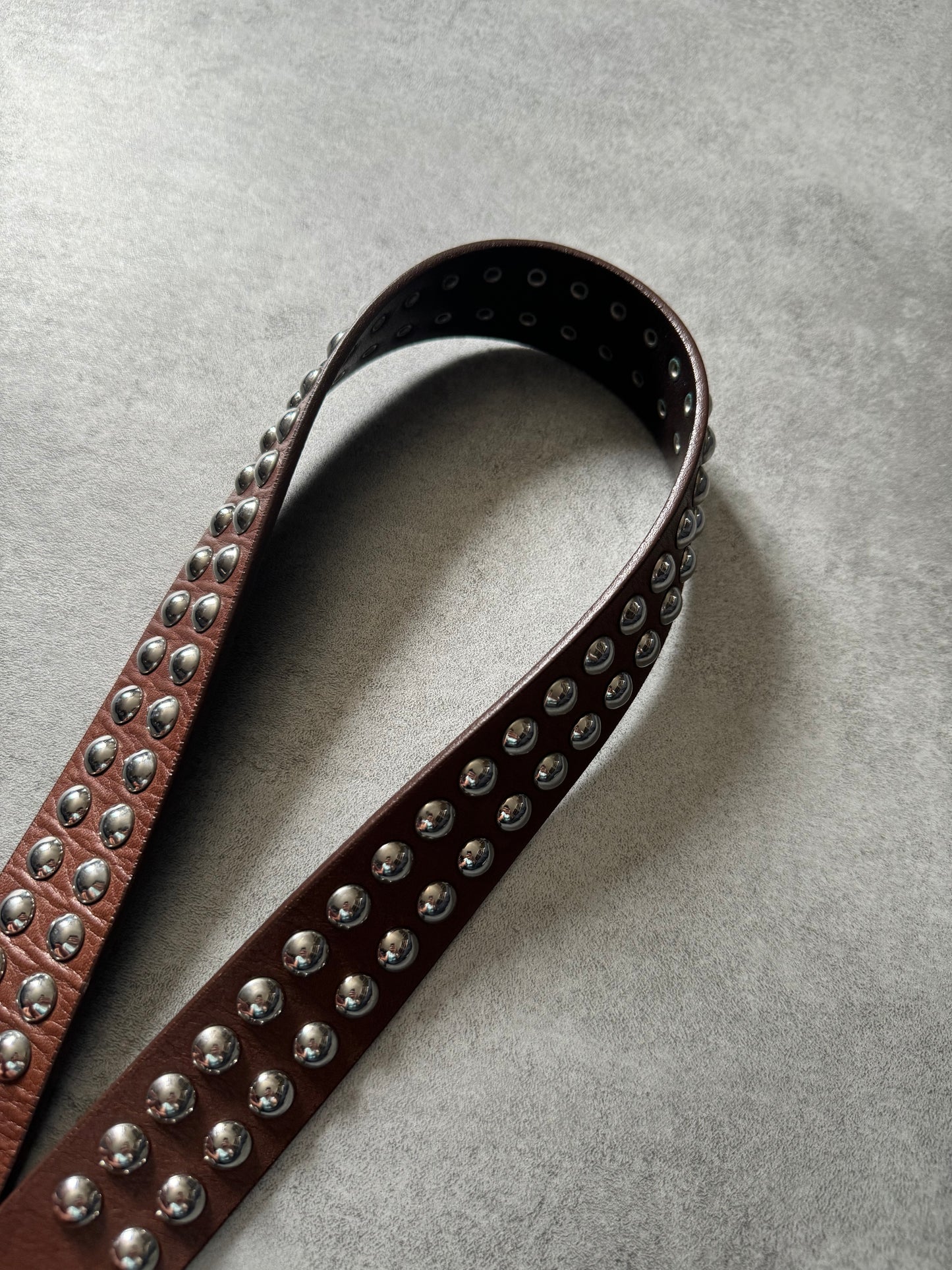 Armani Avant-Garde Brown Leather Belt (OS) - 5