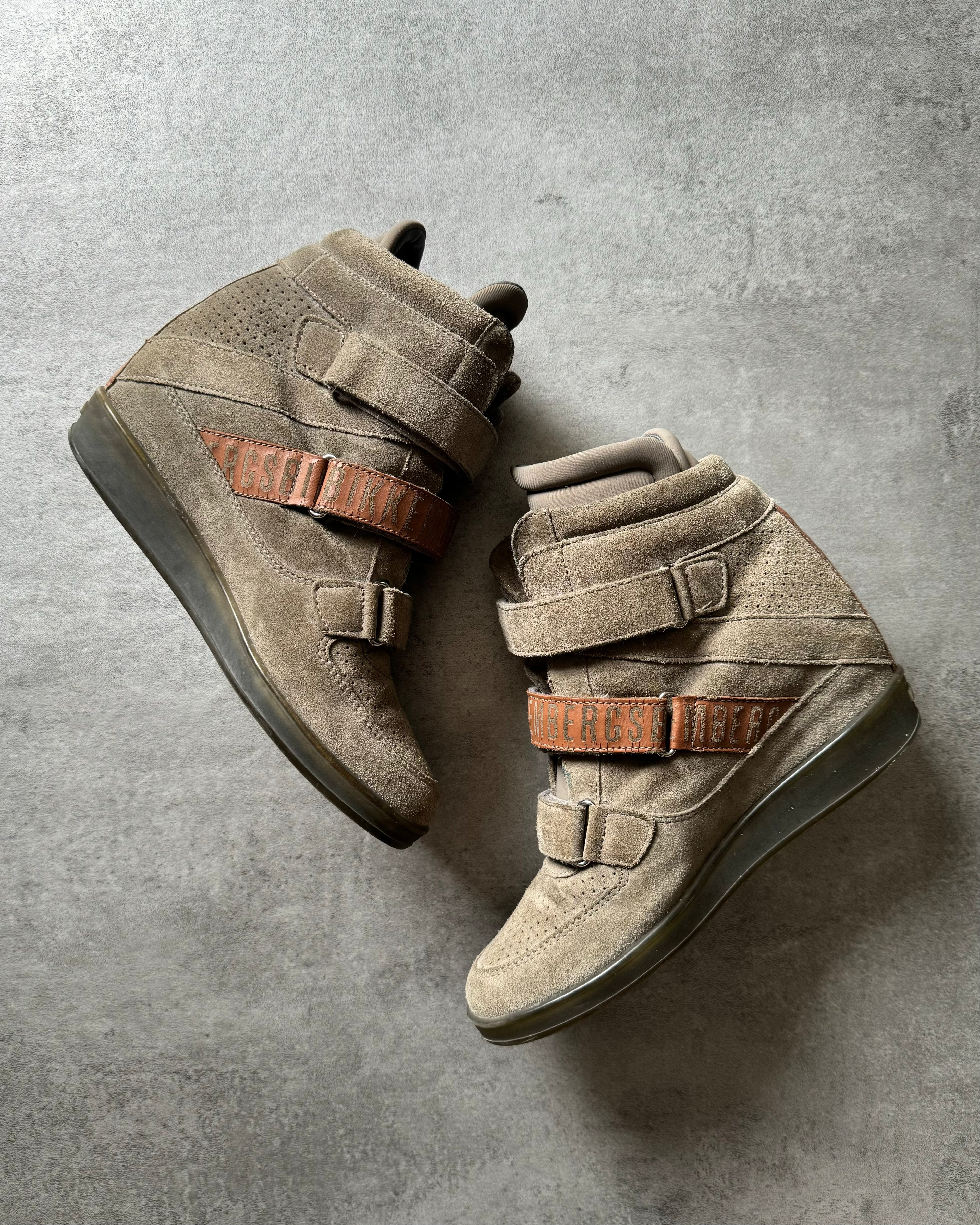 Dirk Bikkembergs Olive Scratch Heels (38) - 8