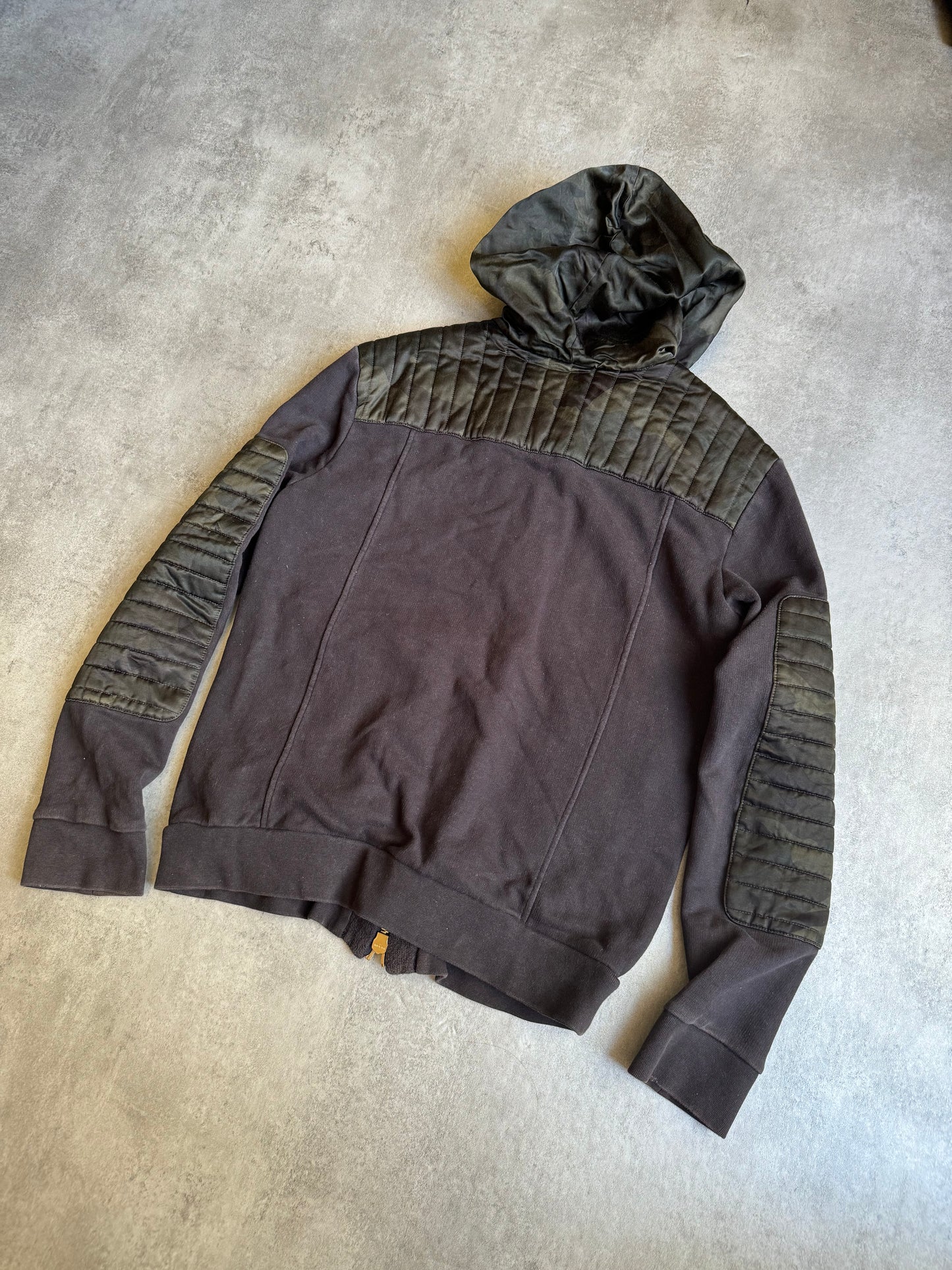 2000s Balmain Camo Multi Zips Comfort Sweater  (M) - 4