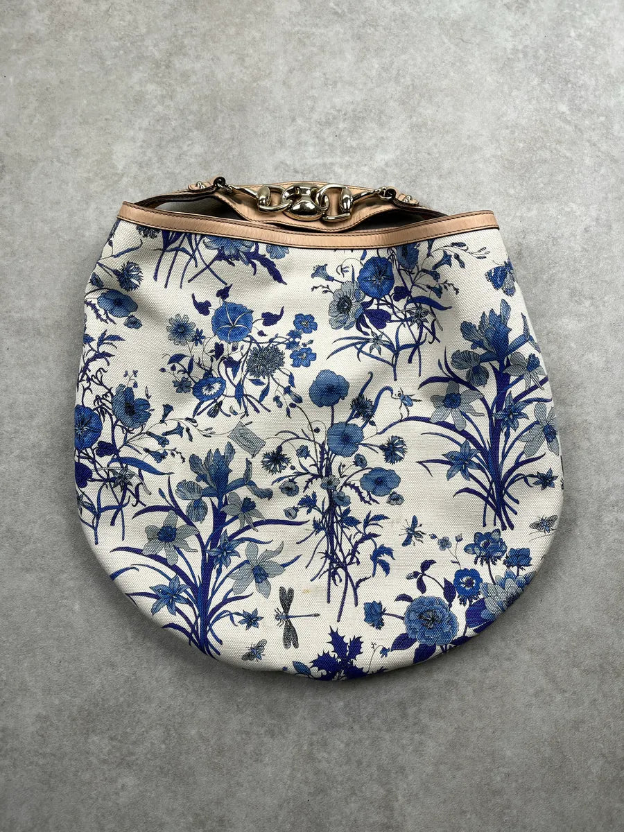 SS2006 Gucci Floral Blue & White Canvas Bag by Frida Giannini aYRGYvWZ 1