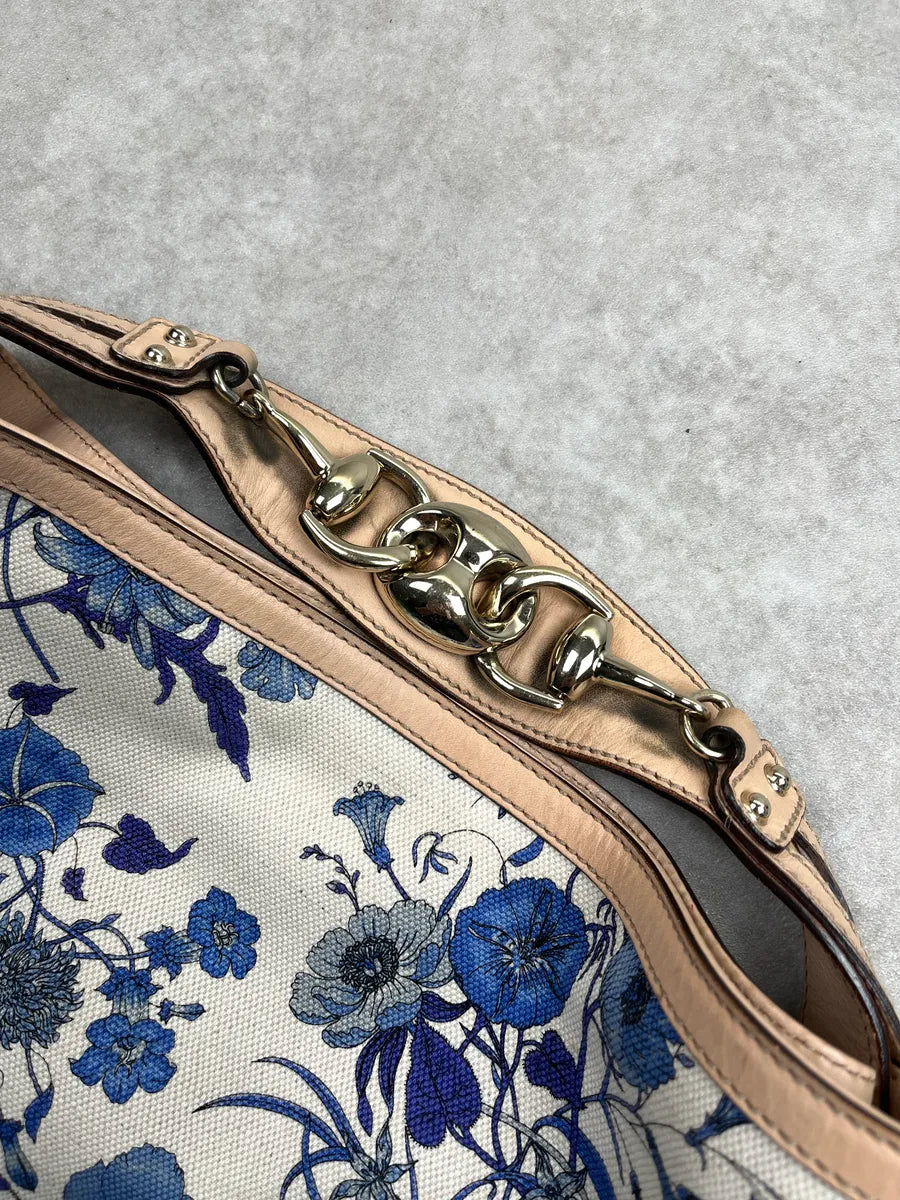 SS2006 Gucci Floral Blue & White Canvas Bag by Frida Giannini aYRGYvWZ 6