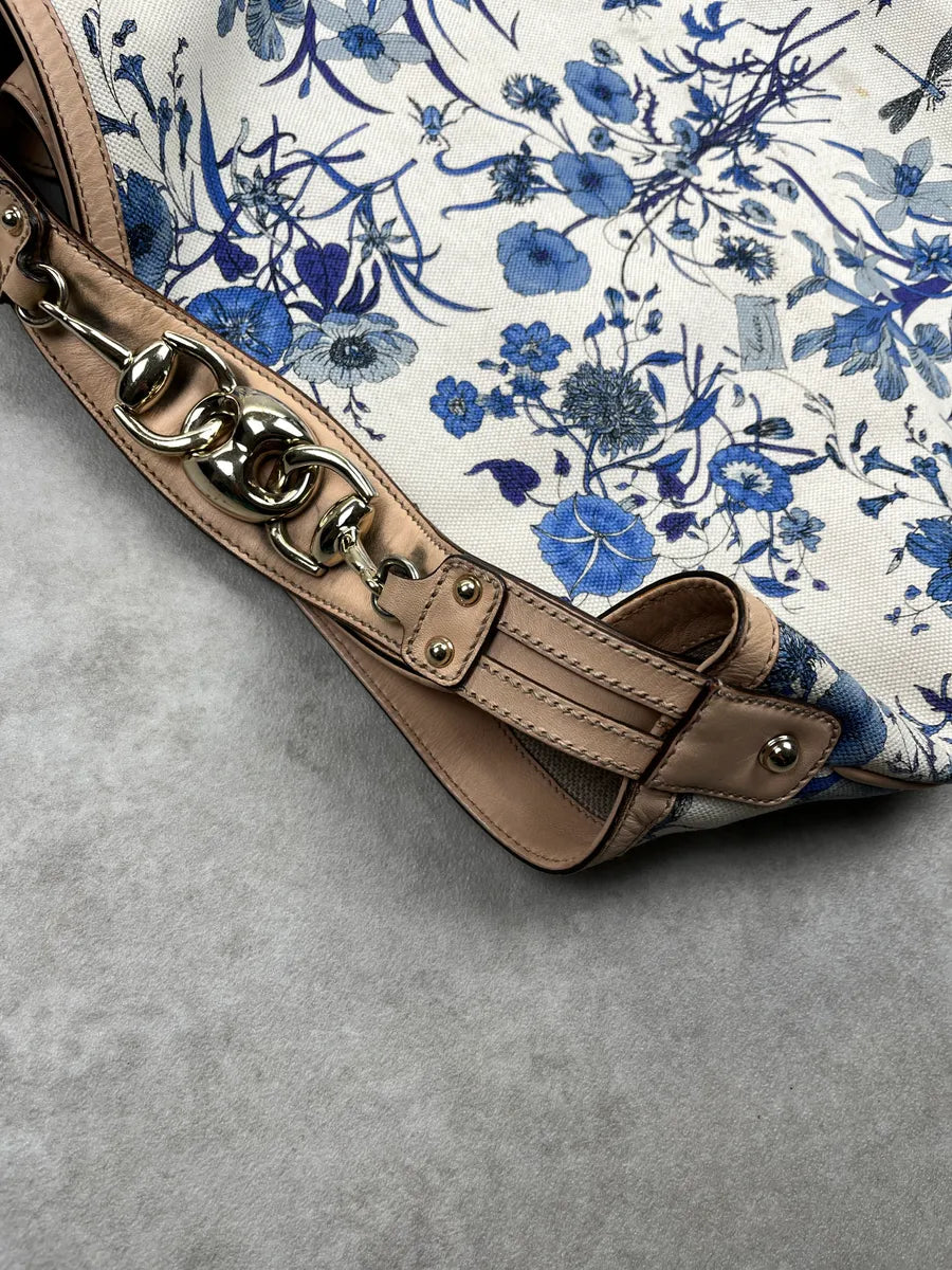 SS2006 Gucci Floral Blue & White Canvas Bag by Frida Giannini aYRGYvWZ 7